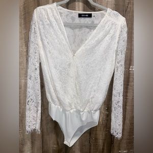 White Lace Body Suit
